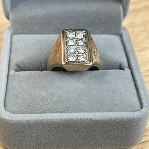 Accessories | Estate Vintage 14k Gold Diamond Mens Ring | Poshmark